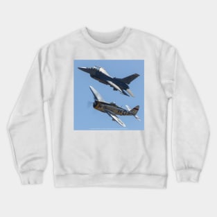 P-47 and F-16 Heritage Flight Crewneck Sweatshirt